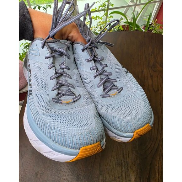 Hoka Mens Trainers Bondi 7 Lace-Up Low-Top Running Sneakers Mesh - Picture 6 of 16